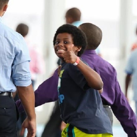 Pastor JJ's Son With His Fluffy Fro as a 10-year-old at the General Assembly